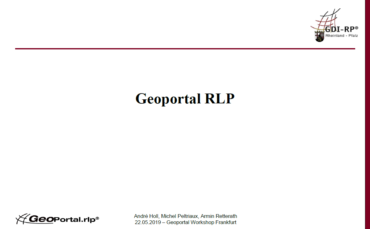 Vortrag Geoportal Workshop RLP Image